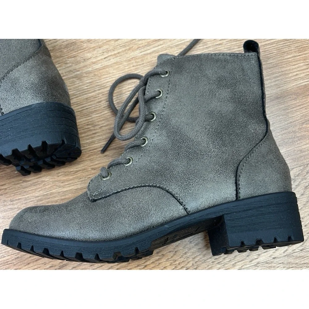 Sun + Stone Little Girls Frankie Boots, Brown Size 12 Zip Sides NEW